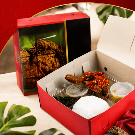 Paket nasi Padang kotak